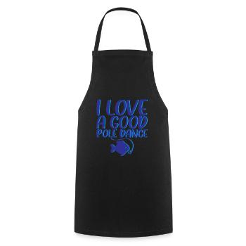 J’adore une bonne pole dance 3 - Tablier de cuisine - noir - Devant - AI Model Male 185 dark (185cm)