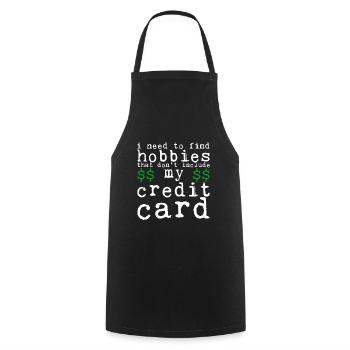 Besoin de trouver des passe-temps qui n’incluent pas la carte de crédit 4 - Tablier de cuisine - noir - Devant - AI Model Male 185 dark (185cm)