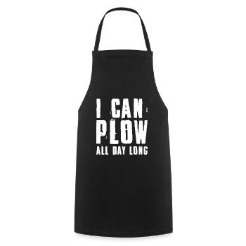 I Can Plow All Day Long - Kochschürze - Schwarz - Vorne - AI Model Male 185 dark (185cm)