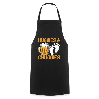 Huggies et Chuggies 12 - Tablier de cuisine - noir - Devant - AI Model Male 185 dark (185cm)