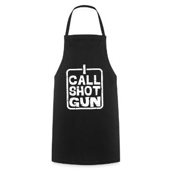 I Call Shotgun 5 - Cooking Apron - black - Front - AI Model Male 185 dark (185cm)