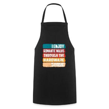 Profitez de promenades romantiques dans la quincaillerie16 - Tablier de cuisine - noir - Devant - AI Model Male 185 dark (185cm)