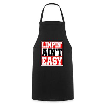 Limpin' Ain't Easy 14 - Cooking Apron - black - Front - AI Model Male 185 dark (185cm)