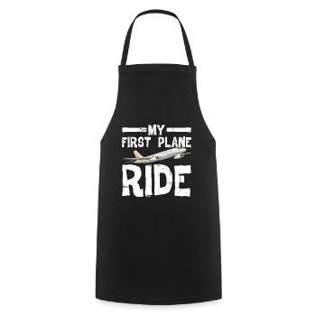 My First Plane Ride 46 - Cooking Apron - black - Front - AI Model Male 185 dark (185cm)