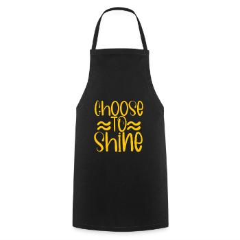 Choisissez de briller 4 - Tablier de cuisine - noir - Devant - AI Model Male 185 dark (185cm)