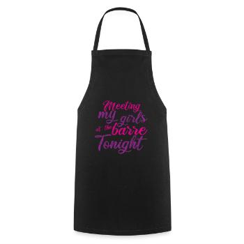 Meeting My Girls At The Barre Tonight 3 - Cooking Apron - black - Front - AI Model Male 185 dark (185cm)