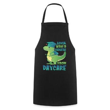 Look Who's Graduating From Daycare - Cooking Apron - black - Front - AI Model Male 185 dark (185cm)
