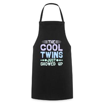 The Cool Twins Just Showed Up 24 - Cooking Apron - black - Front - AI Model Male 185 dark (185cm)