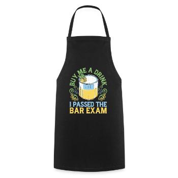 Achetez-moi un verre, j’ai réussi l’examen du barreau 4 - Tablier de cuisine - noir - Devant - AI Model Male 185 dark (185cm)
