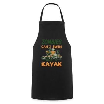 Zombies Can't Swim, Buy A Kayak 5 - Kochschürze - Schwarz - Vorne - AI Model Male 185 dark (185cm)