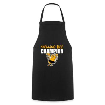 Spelling Bee Champ 4 - Cooking Apron - black - Front - AI Model Male 185 dark (185cm)