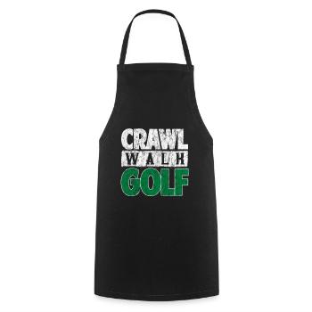 Crawl Walk Golf 3 - Tablier de cuisine - noir - Devant - AI Model Male 185 dark (185cm)