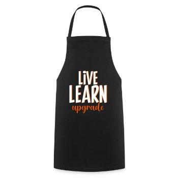 Live Learn Upgrade 4 - Cooking Apron - black - Front - AI Model Male 185 dark (185cm)