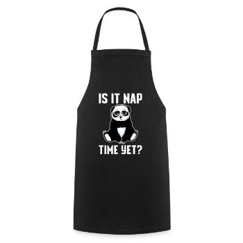 Is It Nap Time Yet 4 - Cooking Apron - black - Front - AI Model Male 185 dark (185cm)