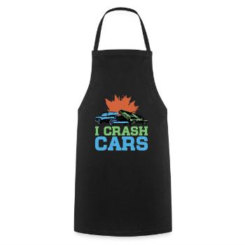 I Crash Cars 6 - Kochschürze - Schwarz - Vorne - AI Model Male 185 dark (185cm)