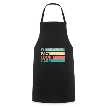 Black Humor Irony Sarcasm Gift - Cooking Apron - black - Front - AI Model Male 185 dark (185cm)