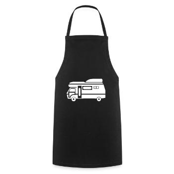 Caravane- - Tablier de cuisine - noir - Devant - AI Model Male 185 dark (185cm)