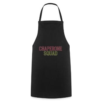 Chaperone Squad 16 - Kochschürze - Schwarz - Vorne - AI Model Male 185 dark (185cm)