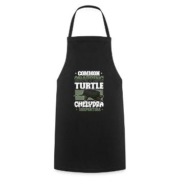 Snapping Turtle - Cooking Apron - black - Front - AI Model Male 185 dark (185cm)