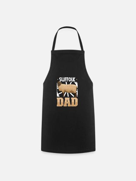 Suffolk-Schaf Papa - Kochschürze - Schwarz