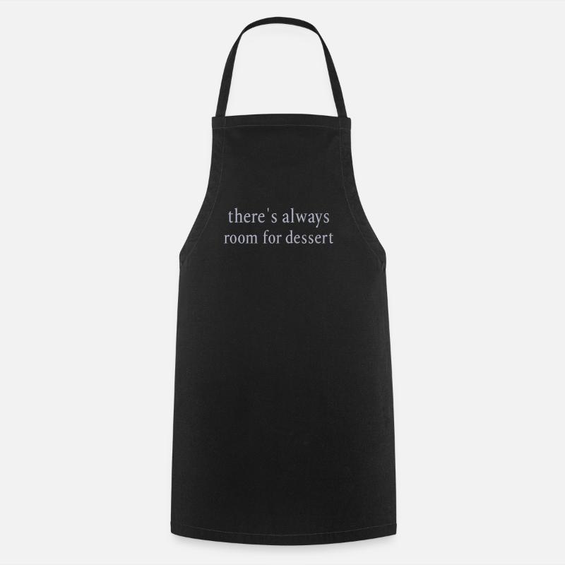 Statement Dessert Embroidered - Cooking Apron - black