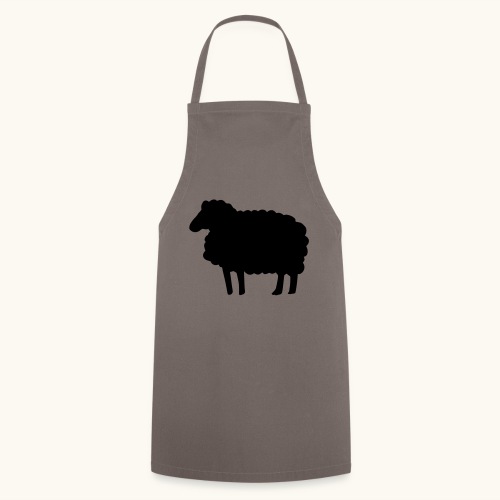 Farbe anpassbar Lustiges Schaf Silhouette Geschenk - Fartuch kuchenny