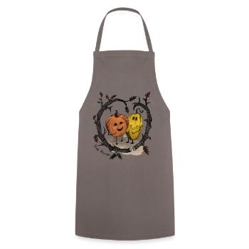Pumpkin Friends Against Racism - Cooking Apron - grey - Front - AI Model Male 185 dark (185cm)