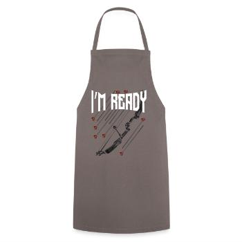 archer - Cooking Apron - grey - Front - AI Model Male 185 dark (185cm)