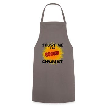 Fais-moi confiance Je suis chimiste de labo cadeau plaisir - Tablier de cuisine - gris - Devant - AI Model Male 185 dark (185cm)