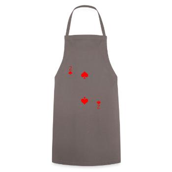 Poker Pokerface Pot Spiel Glück Casino Geschenk - Kochschürze - Grau - Vorne - AI Model Male 185 dark (185cm)