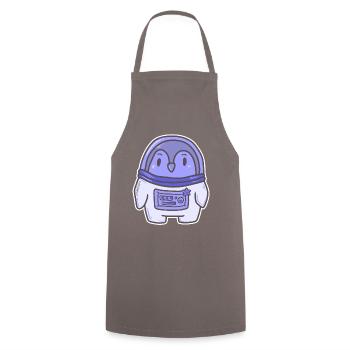 Penguin astronaut space travel space kid gift - Cooking Apron - grey - Front - AI Model Male 185 dark (185cm)