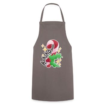 Canne de Noël bonbon cadeau pour enfants - Tablier de cuisine - gris - Devant - AI Model Male 185 dark (185cm)