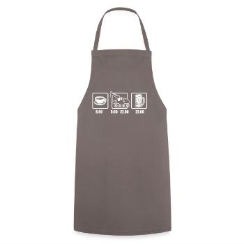 Coffee digger beer digger driver shirt - Cooking Apron - grey - Front - AI Model Male 185 dark (185cm)