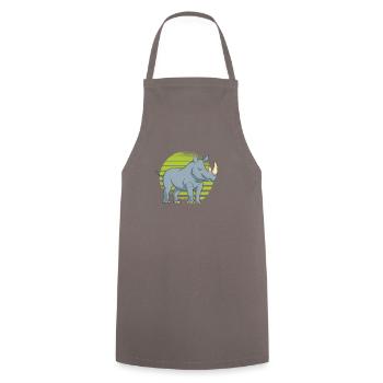 rhino - Cooking Apron - grey - Front - AI Model Male 185 dark (185cm)