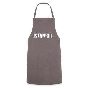 Istanbul Skyline Shirt Turkey - Cooking Apron - grey - Front - AI Model Male 185 dark (185cm)