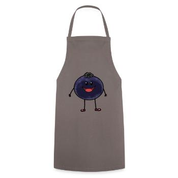 Früchte Obst Blaubeere Fantasy Ernährung - Kochschürze - Grau - Vorne - AI Model Male 185 dark (185cm)