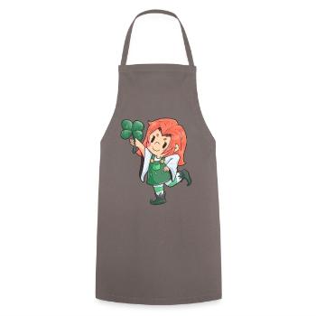 Kobold St Patricks Day Frau Irland - Kochschürze - Grau - Vorne - AI Model Male 185 dark (185cm)