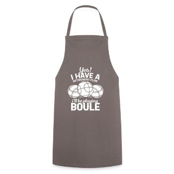 Régime de retraite Boule - Tablier de cuisine - gris - Devant - AI Model Male 185 dark (185cm)
