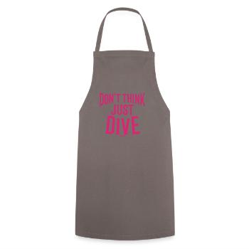 Diver suit equipment neoprene water - Cooking Apron - grey - Front - AI Model Male 185 dark (185cm)