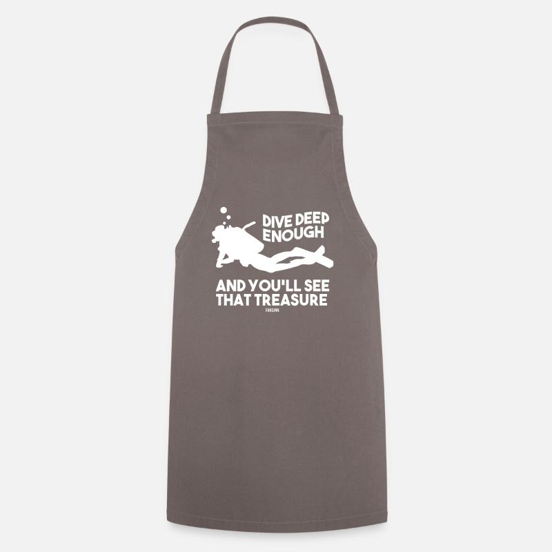 Diver suit equipment neoprene water - Cooking Apron - grey