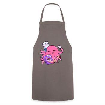 Pieuvre cuisine poulpe cuisine poulpe poulpe - Tablier de cuisine - gris - Devant - AI Model Male 185 dark (185cm)