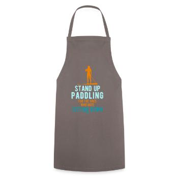 Stand Up Paddling SUP Surf Surf - Tablier de cuisine - gris - Devant - AI Model Male 185 dark (185cm)