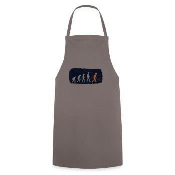 Evolution Du Hockey Rétro Joueur De Hockey Sur - Tablier de cuisine - gris - Devant - AI Model Male 185 dark (185cm)