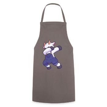 dab dabbing goat goat goat farm - Cooking Apron - grey - Front - AI Model Male 185 dark (185cm)