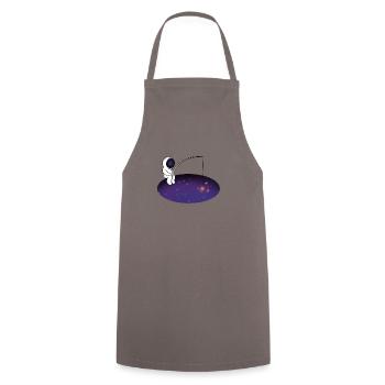 space fisherman - Tablier de cuisine - gris - Devant - AI Model Male 185 dark (185cm)