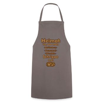 Home Schrippe East Germany Slogan Roots Pride - Cooking Apron - grey - Front - AI Model Male 185 dark (185cm)