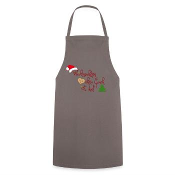 Weihnachten ohne Euch ist doof - Kochschürze - Grau - Vorne - AI Model Male 185 dark (185cm)