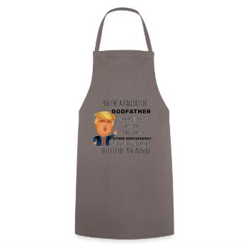 Pate bestes Geschenk - Kochschürze - Grau - Vorne - AI Model Male 185 dark (185cm)
