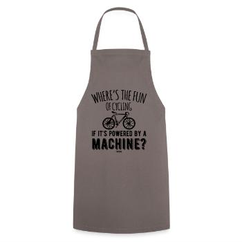 Cycling without battery biker racing bike - Cooking Apron - grey - Front - AI Model Male 185 dark (185cm)