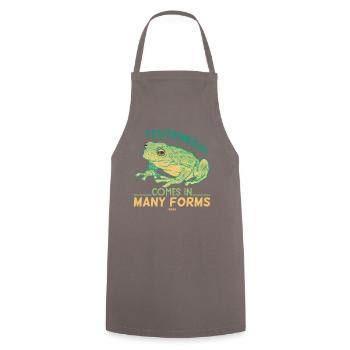 süßer Frosch Kinder Kröte - Kochschürze - Grau - Vorne - AI Model Male 185 dark (185cm)